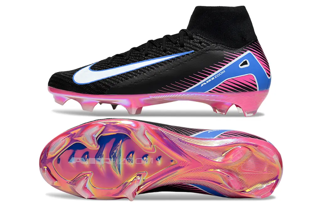 Nike Air Zoom Mercurial Superfly 10 Elite FG - Black/Neon Pink/Electric Blue