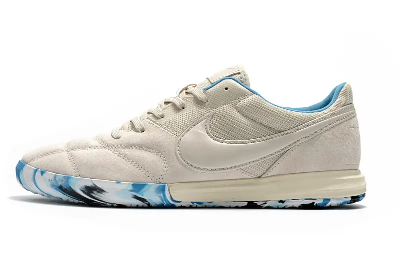 Nike Premier 2 Sala IC - Beige/Aqua Blue/White