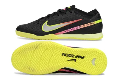 Nike Air Zoom Mercurial Vapor 15 Elite IC - Black/Bright Yellow/Pink Blast