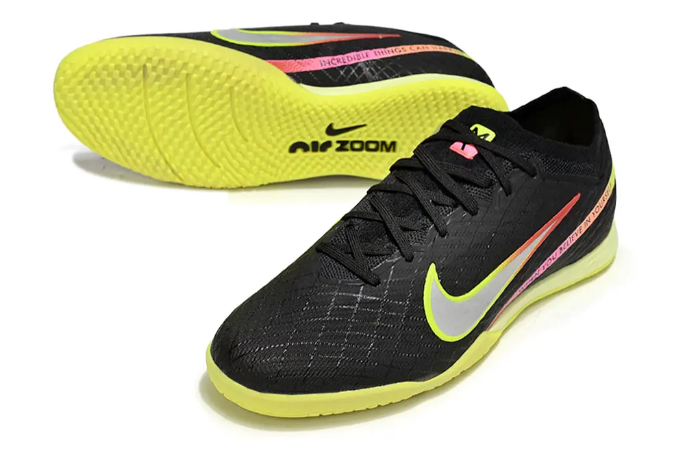 Nike Air Zoom Mercurial Vapor 15 Elite IC - Black/Bright Yellow/Pink Blast