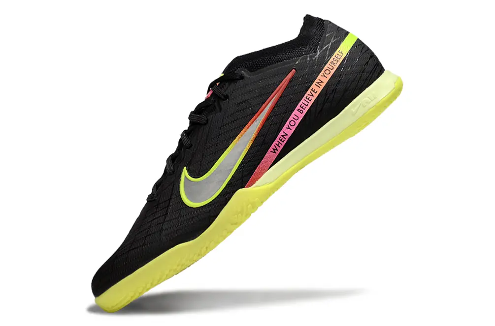 Nike Air Zoom Mercurial Vapor 15 Elite IC - Black/Bright Yellow/Pink Blast