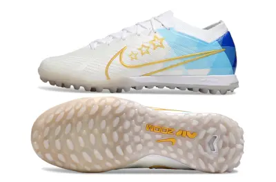 Nike Air Zoom Mercurial Vapor 15 Elite TF - White/Sky Blue/Golden Yellow