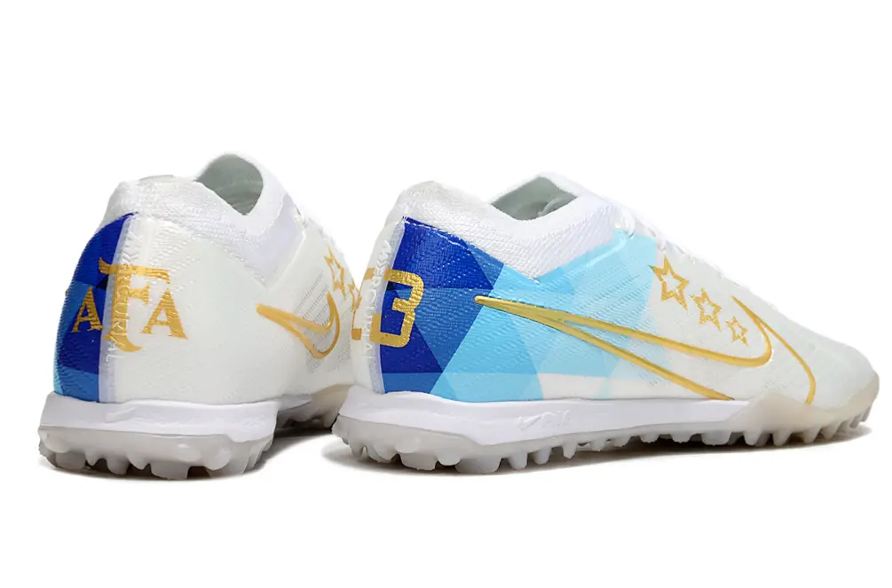 Nike Air Zoom Mercurial Vapor 15 Elite TF - White/Sky Blue/Golden Yellow