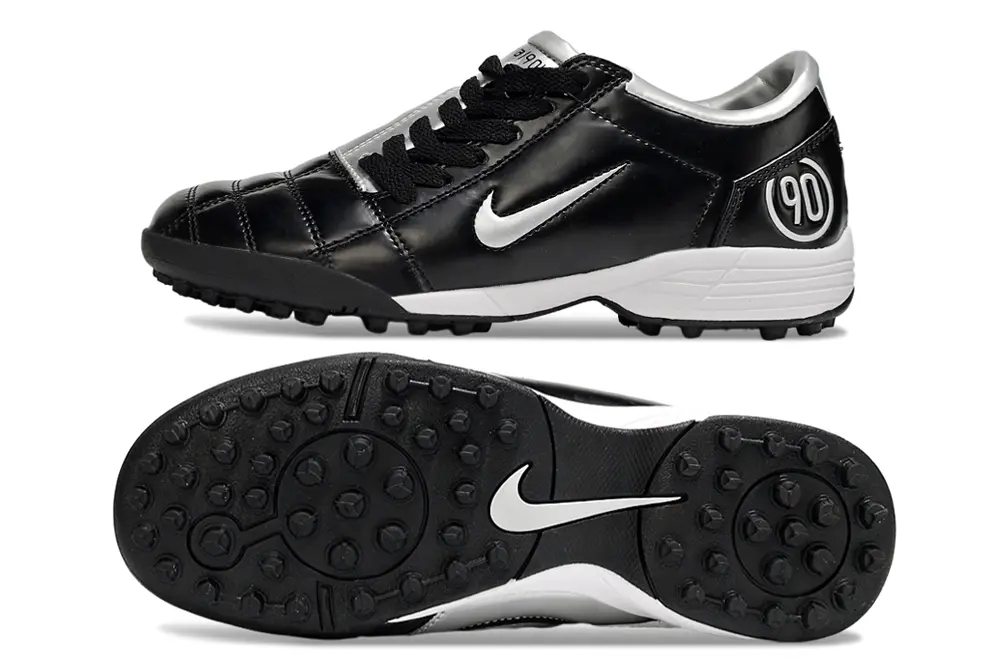 Nike Total 90 III TF - Black/Classic Black/Sleek Silver