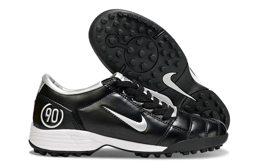Nike Total 90 III TF - Black/Classic Black/Sleek Silver