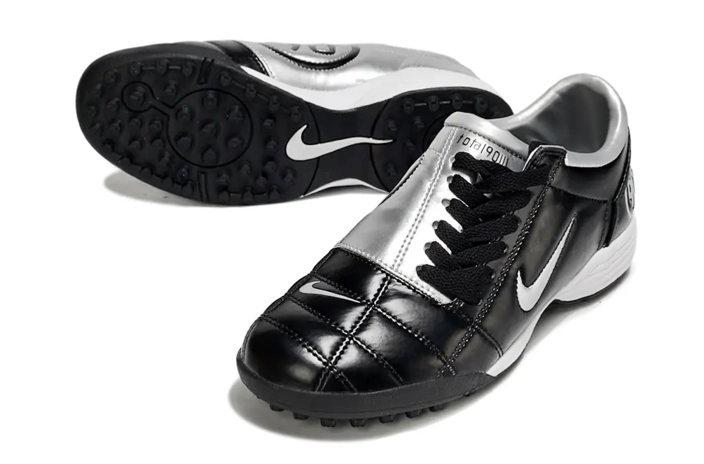 Nike Total 90 III TF - Black/Classic Black/Sleek Silver