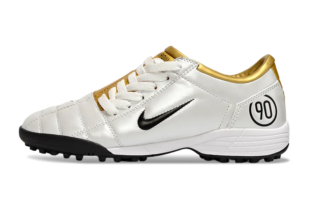 Nike Total 90 III TF - White/Metallic Gold/Black