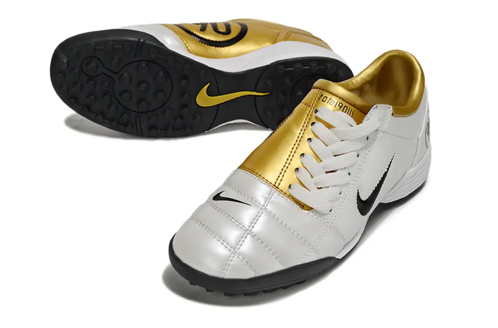 Nike Total 90 III TF - White/Metallic Gold/Black