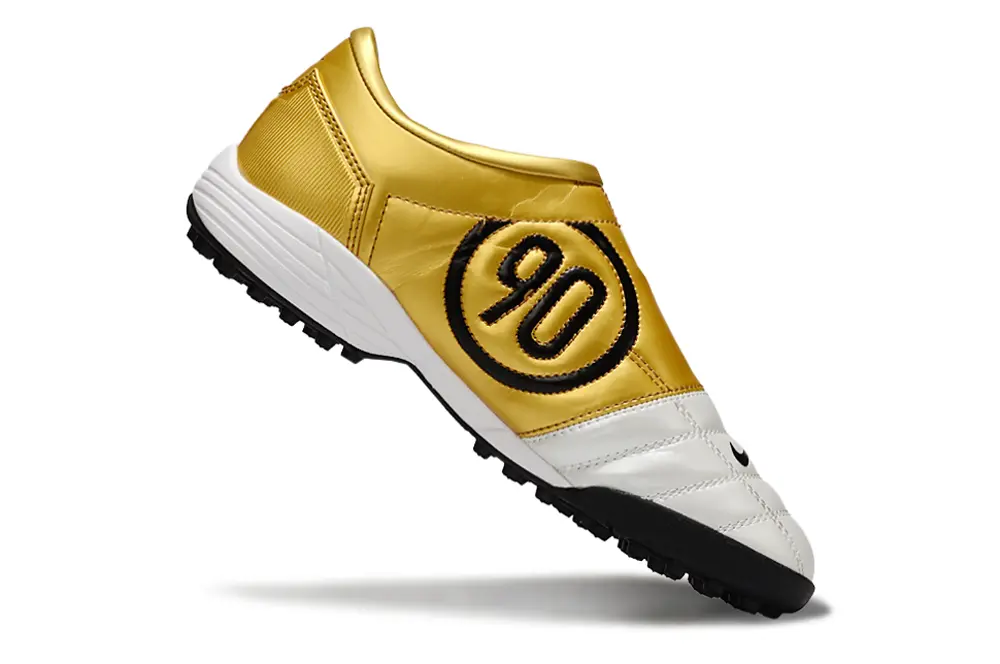 Nike Total 90 III TF - White/Metallic Gold/Black