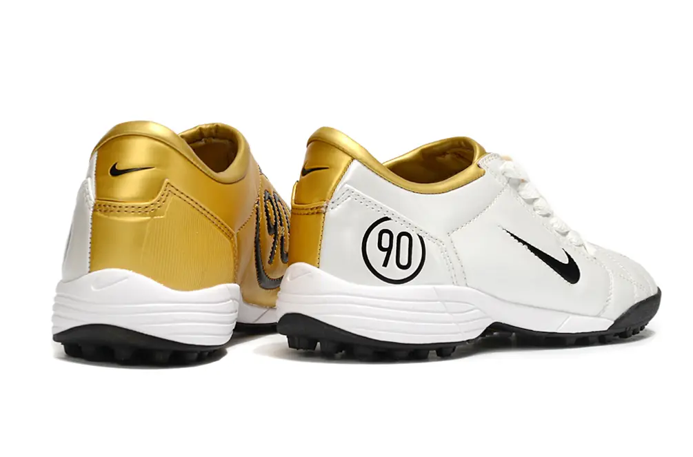 Nike Total 90 III TF - White/Metallic Gold/Black