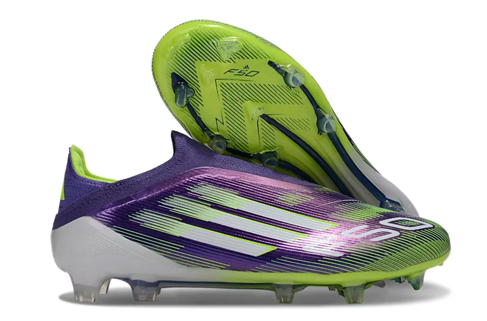 Adidas F50 Elite Laceless FG - Purple/Lime Punch/Purple Passion