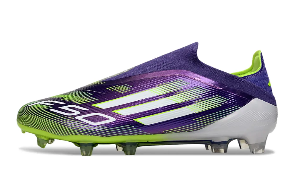 Adidas F50 Elite Laceless FG - Purple/Lime Punch/Purple Passion