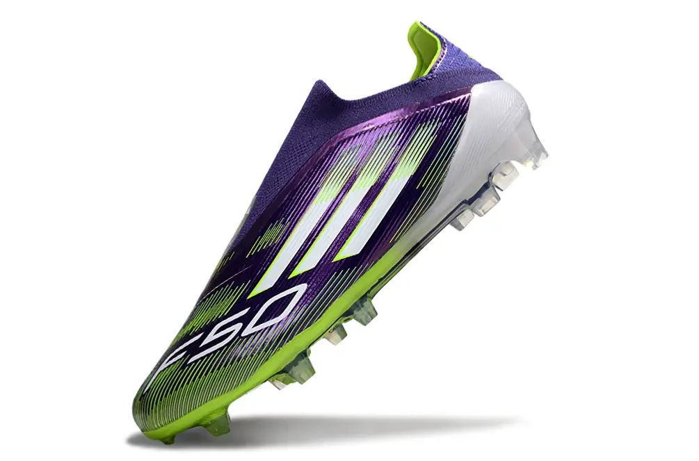 Adidas F50 Elite Laceless FG - Purple/Lime Punch/Purple Passion