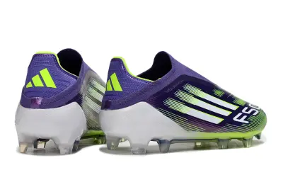 Adidas F50 Elite Laceless FG - Purple/Lime Punch/Purple Passion