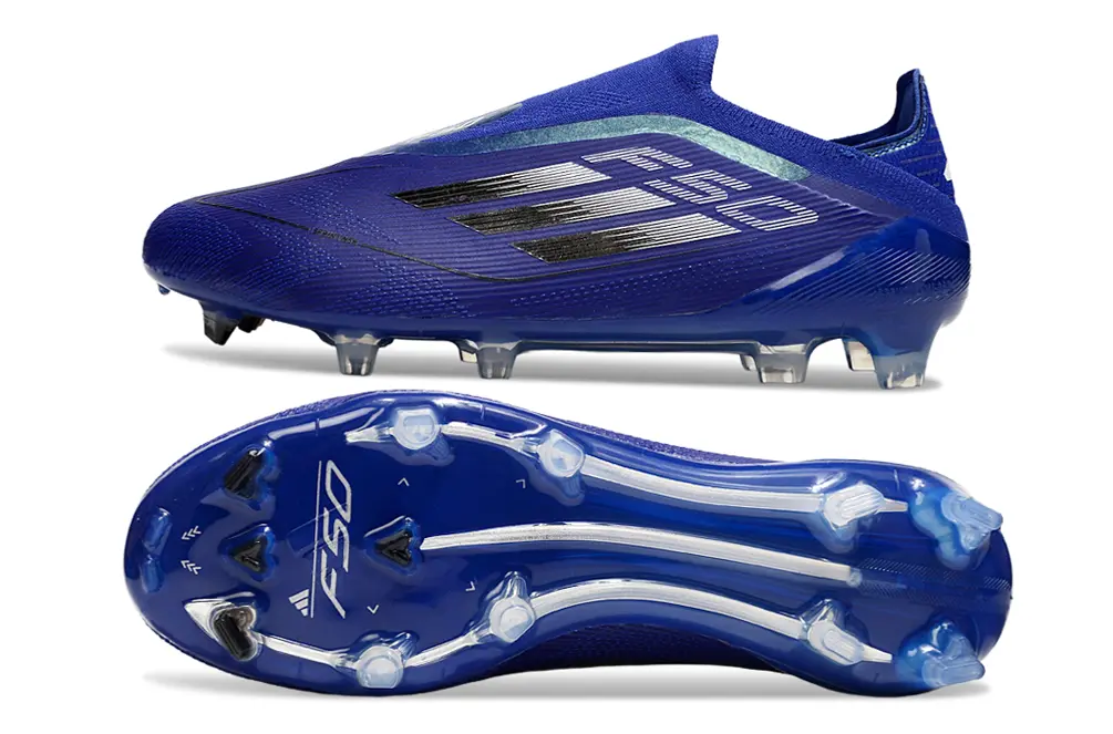 Adidas F50 Elite Laceless FG - Blue/Midnight Blue/Neon Blue