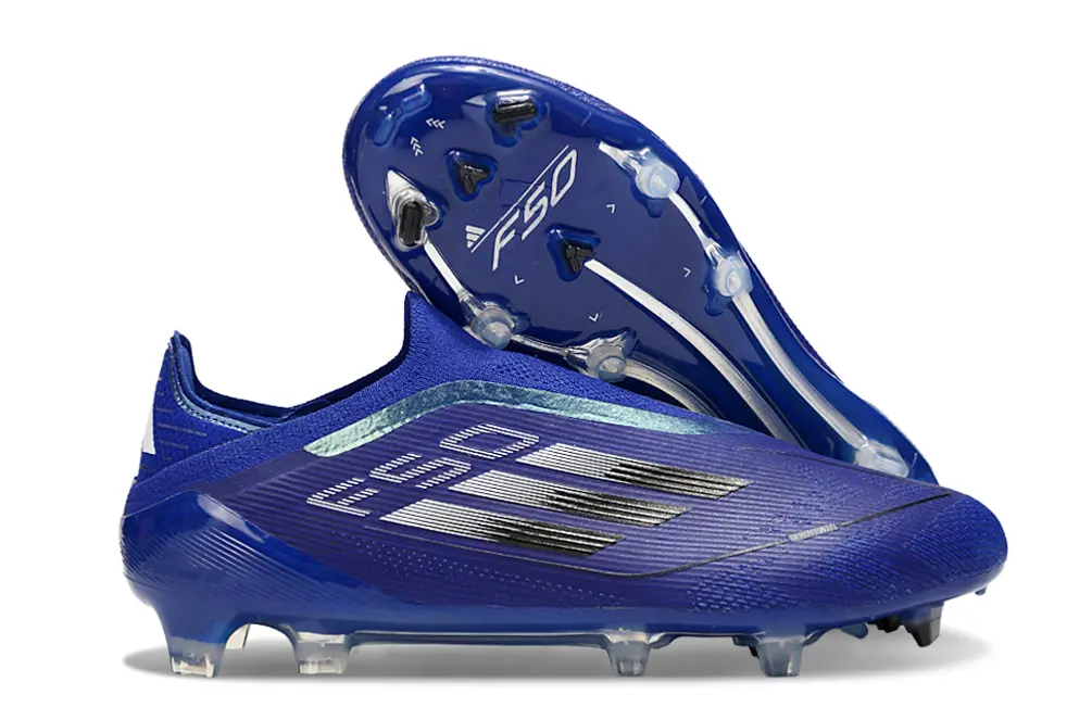 Adidas F50 Elite Laceless FG - Blue/Midnight Blue/Neon Blue