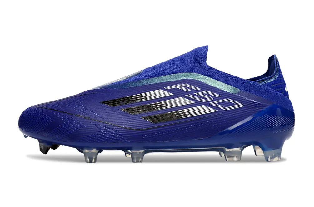 Adidas F50 Elite Laceless FG - Blue/Midnight Blue/Neon Blue