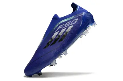Adidas F50 Elite Laceless FG - Blue/Midnight Blue/Neon Blue
