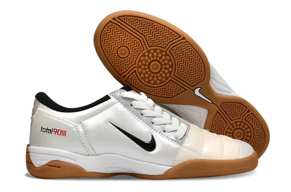 Nike Total 90 III IC - White/Classic White/Tan Accents
