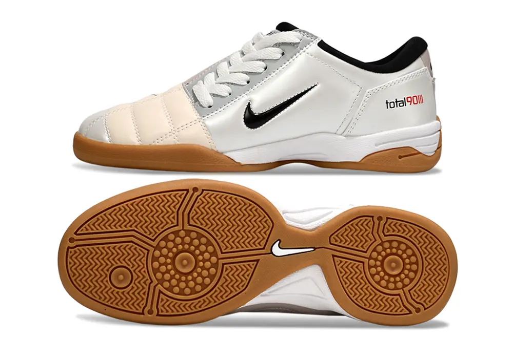 Nike Total 90 III IC - White/Classic White/Tan Accents