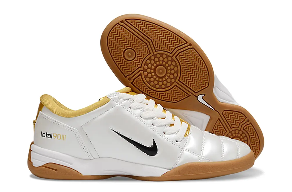 Nike Total 90 III IC - White/Golden Yellow/Brown