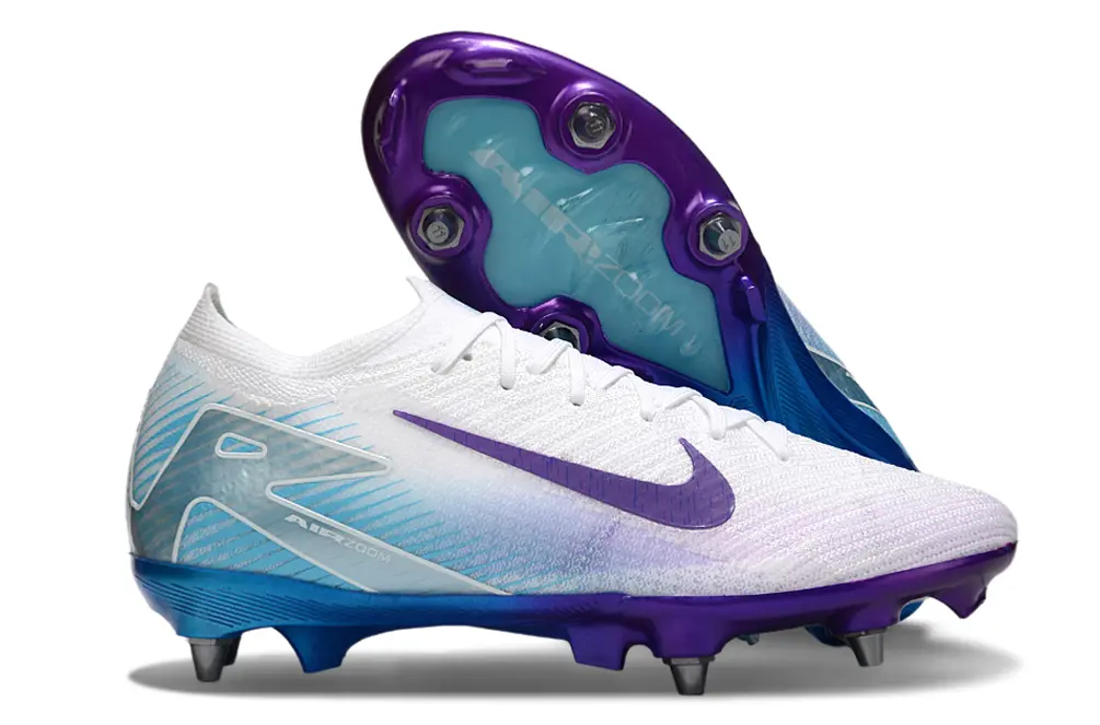 Nike Air Zoom Mercurial Vapor 16 Elite SG - White/Ocean Blue/Deep Purple