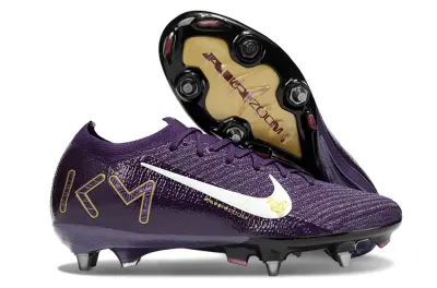 Mbappé x Nike Air Zoom Mercurial Vapor 16 Elite SG - Purple/Royal Purple/Gold Accent