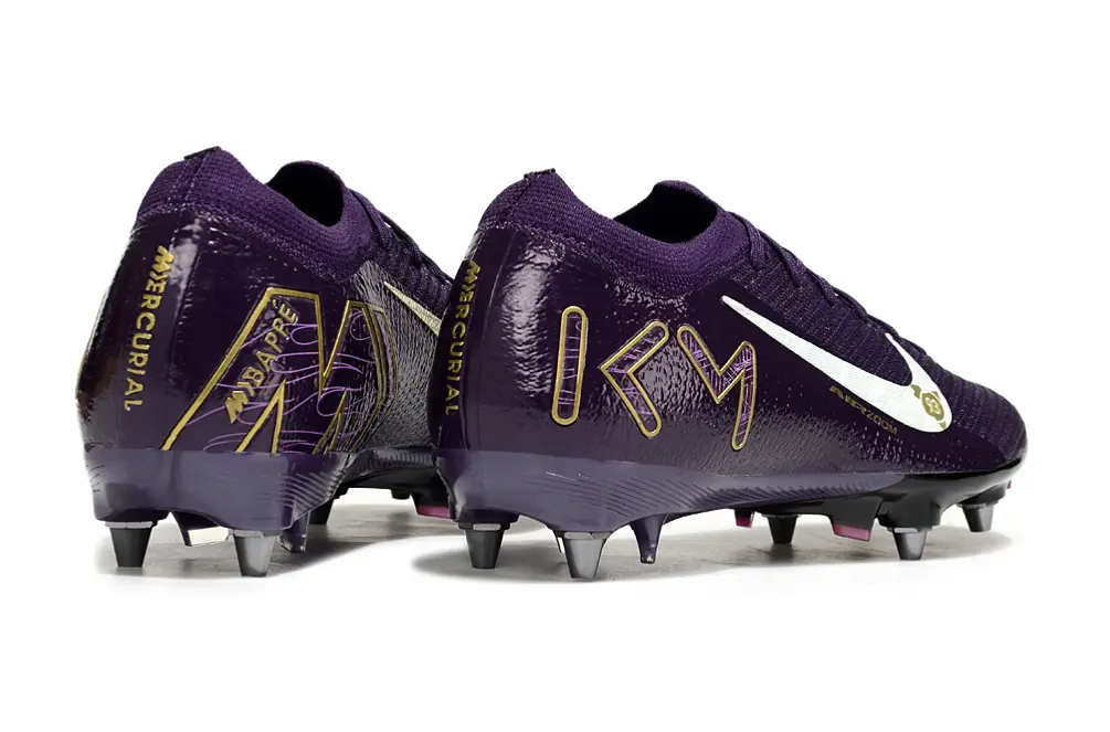 Mbappé x Nike Air Zoom Mercurial Vapor 16 Elite SG - Purple/Royal Purple/Gold Accent