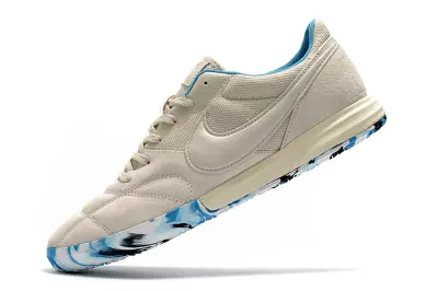 Nike Premier 2 Sala IC - Beige/Aqua Blue/White