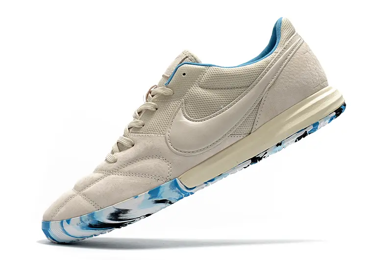 Nike Premier 2 Sala IC - Beige/Aqua Blue/White