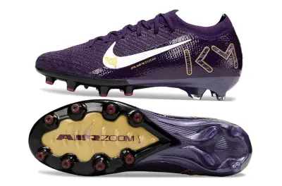 Kylian Mbappé x Nike Air Zoom Mercurial Vapor 16 Elite AG - Purple/Deep Violet/Golden Yellow