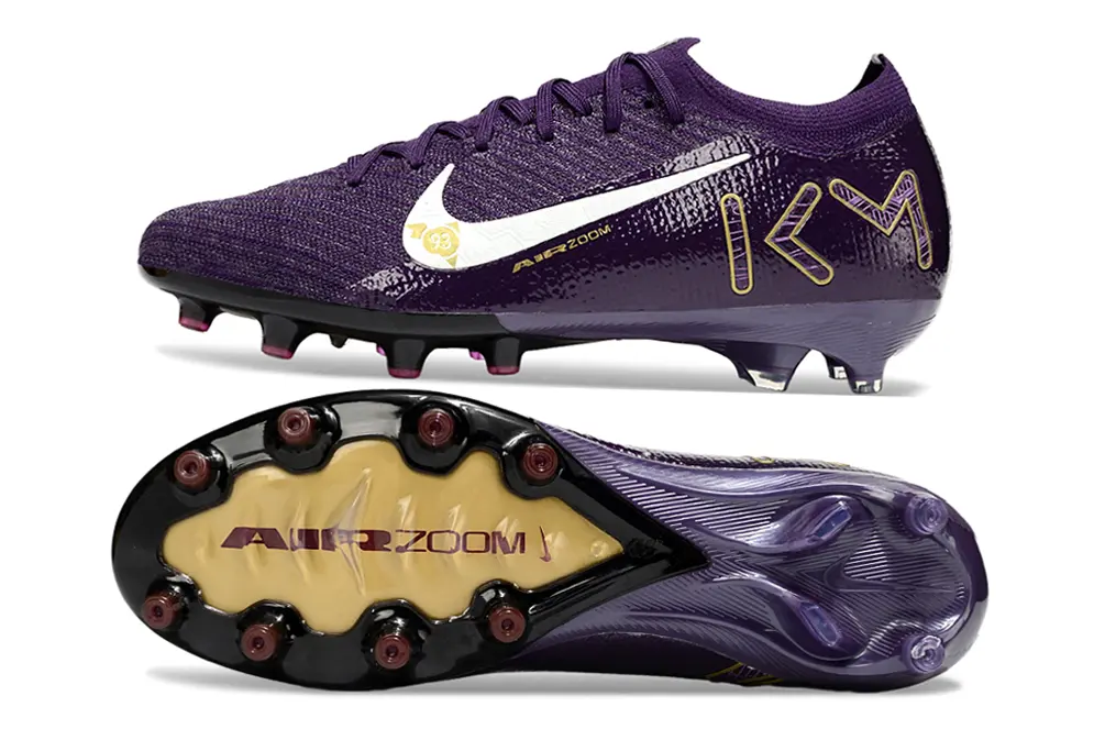 Kylian Mbappé x Nike Air Zoom Mercurial Vapor 16 Elite AG - Purple/Deep Violet/Golden Yellow