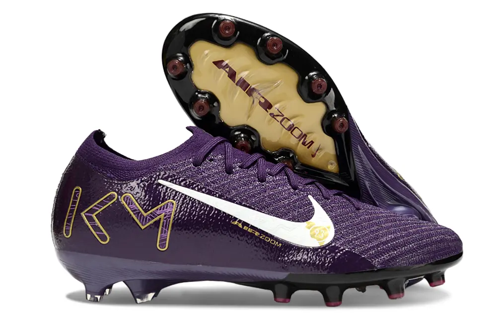 Kylian Mbappé x Nike Air Zoom Mercurial Vapor 16 Elite AG - Purple/Deep Violet/Golden Yellow