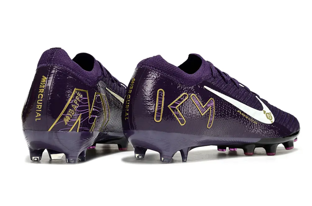 Kylian Mbappé x Nike Air Zoom Mercurial Vapor 16 Elite AG - Purple/Deep Violet/Golden Yellow