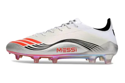 Messi x Adidas Predator 25 Elite FG - White/Bright Red/Black