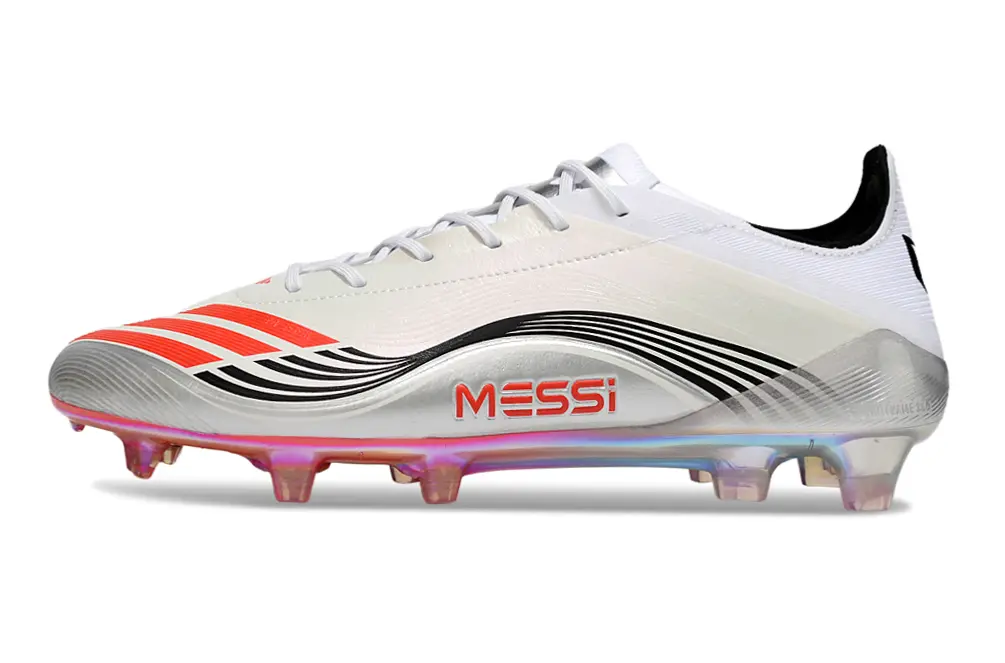 Messi x Adidas Predator 25 Elite FG - White/Bright Red/Black