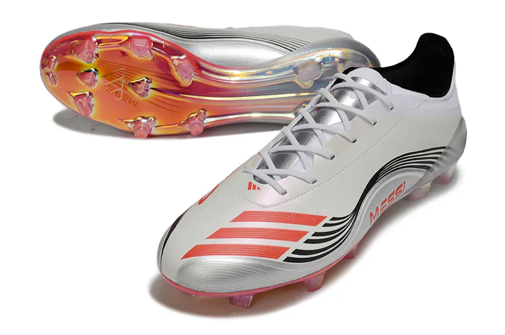 Messi x Adidas Predator 25 Elite FG - White/Bright Red/Black