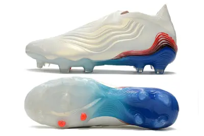 Adidas Copa Sense+ FG - White/Electric Blue/Crimson Red