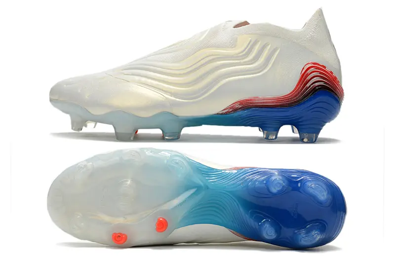 Adidas Copa Sense+ FG - White/Electric Blue/Crimson Red