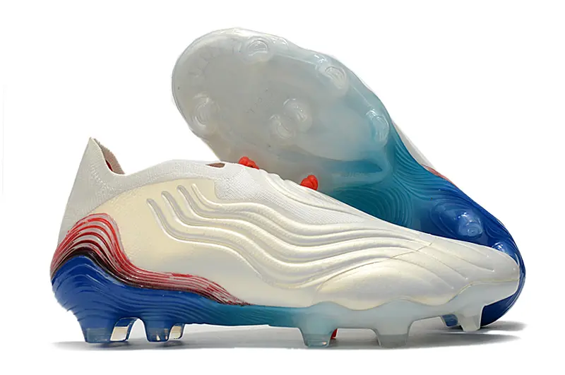 Adidas Copa Sense+ FG - White/Electric Blue/Crimson Red