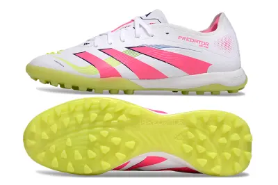 Adidas Predator 25 Elite TF - White/Neon Pink/Electric Green