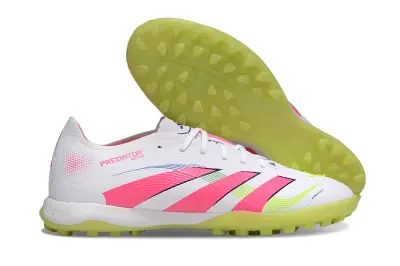 Adidas Predator 25 Elite TF - White/Neon Pink/Electric Green