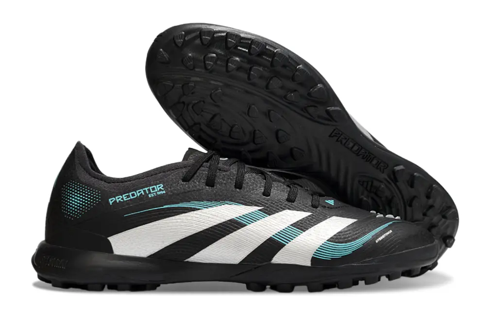 Adidas Predator 25 Elite TF - Black/Aqua Blue/White