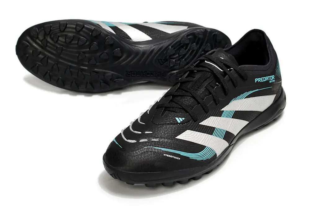 Adidas Predator 25 Elite TF - Black/Aqua Blue/White