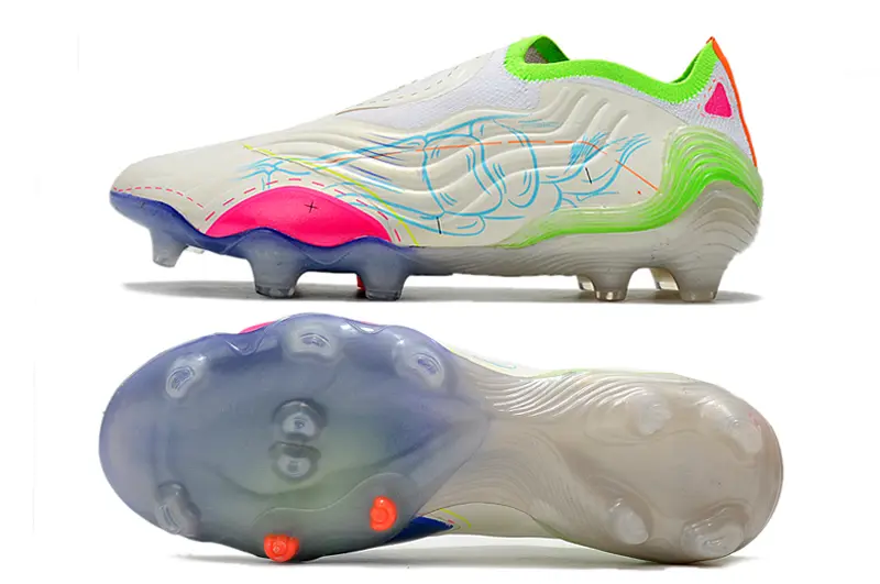 Adidas Copa Sense+ FG - White/Neon Green/Hot Pink