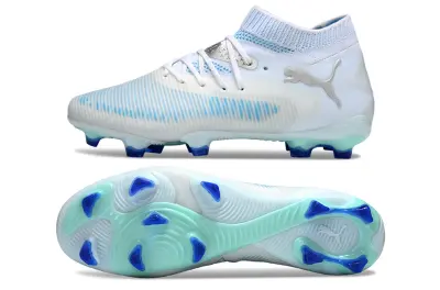 Puma Future 8 Ultimate FG - White/Sky Blue/Aqua Green