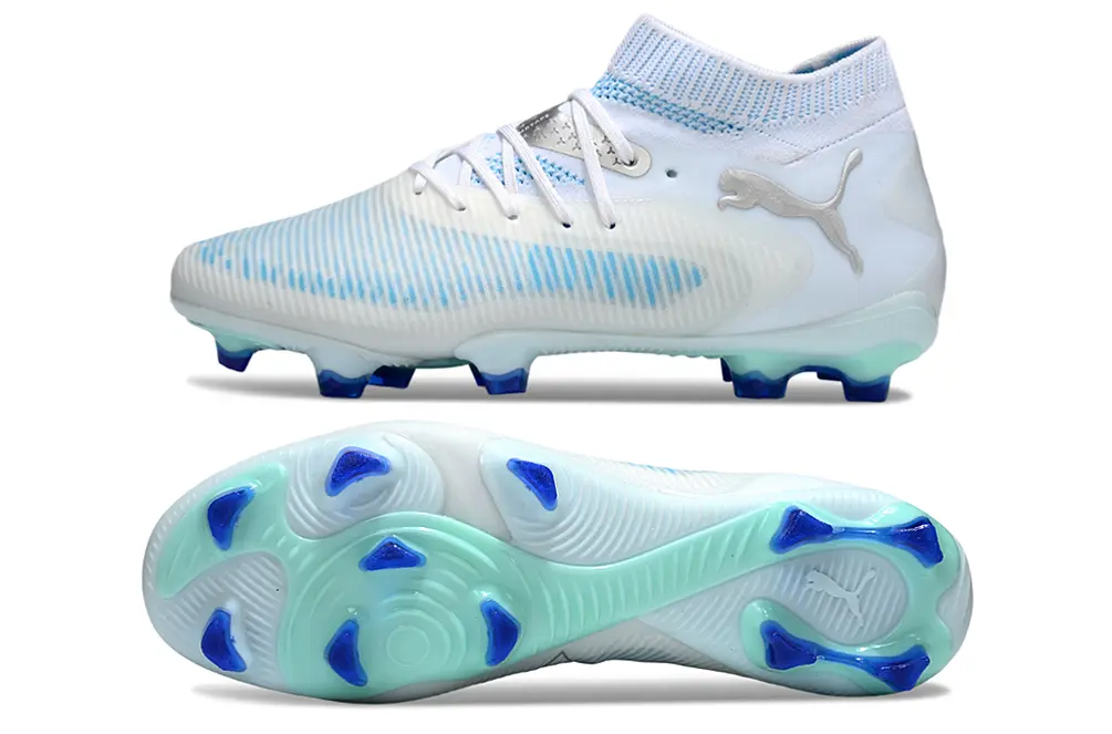 Puma Future 8 Ultimate FG - White/Sky Blue/Aqua Green