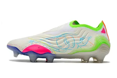 Adidas Copa Sense+ FG - White/Neon Green/Hot Pink