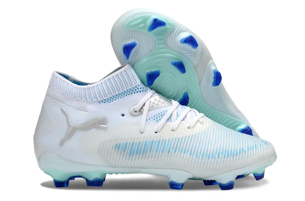 Puma Future 8 Ultimate FG - White/Sky Blue/Aqua Green