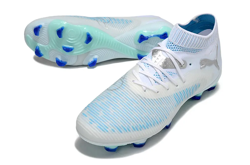 Puma Future 8 Ultimate FG - White/Sky Blue/Aqua Green